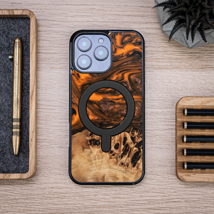 Bewood - Bewood iPhone 16 Pro Max Mobilskal MagSafe Unique Orange