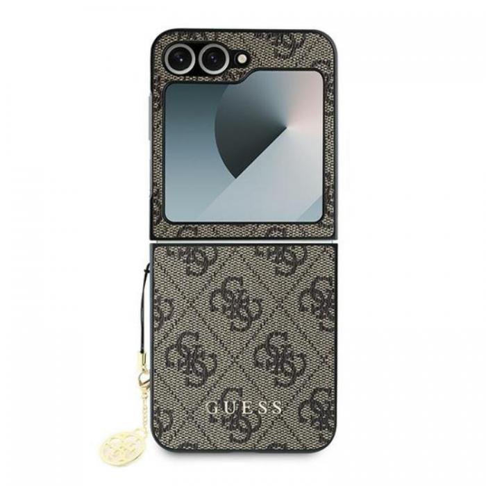 Guess - Guess Galaxy Z Flip 6 Mobilskal 4G Charm - Brun