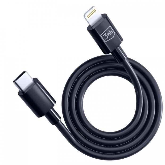 3MK - 3mK Hyper USB-C till Lightning kabel 20W 1.2m - Svart