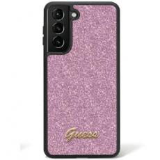 Guess - Guess Galaxy S24 Ultra Mobilskal Glitter Script - Lila