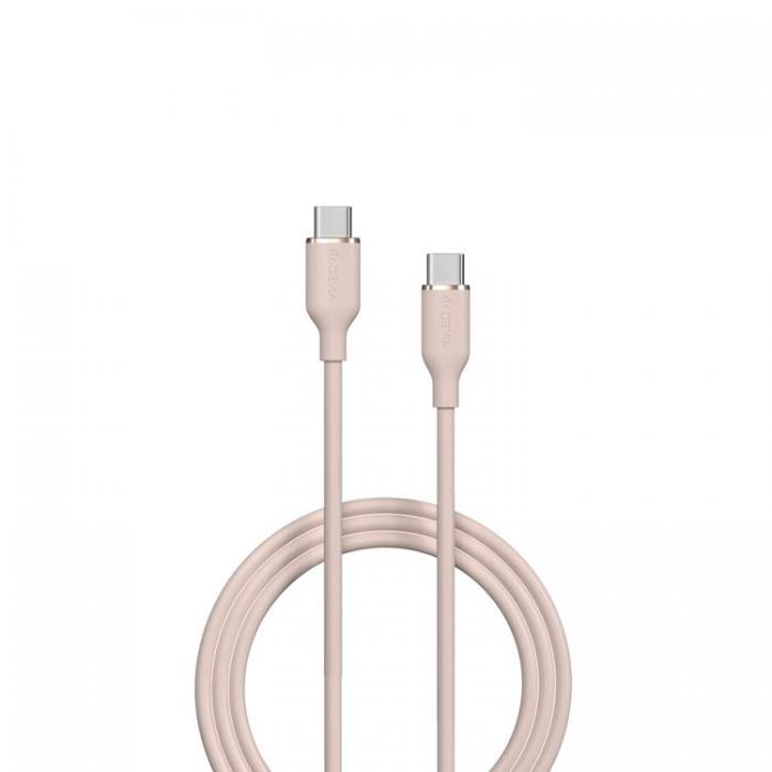 Devia - Devia USB-C Till USB-C 60W Kabel 3A 1.2m Jelly EC632 - Rosa