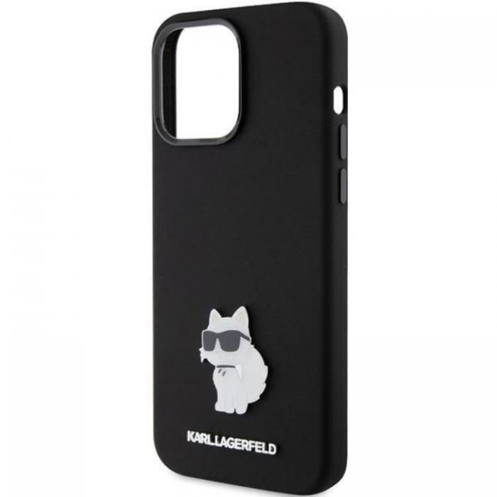 KARL LAGERFELD - KARL LAGERFELD iPhone 15 Pro Max Mobilskal Silikon Metal Pin