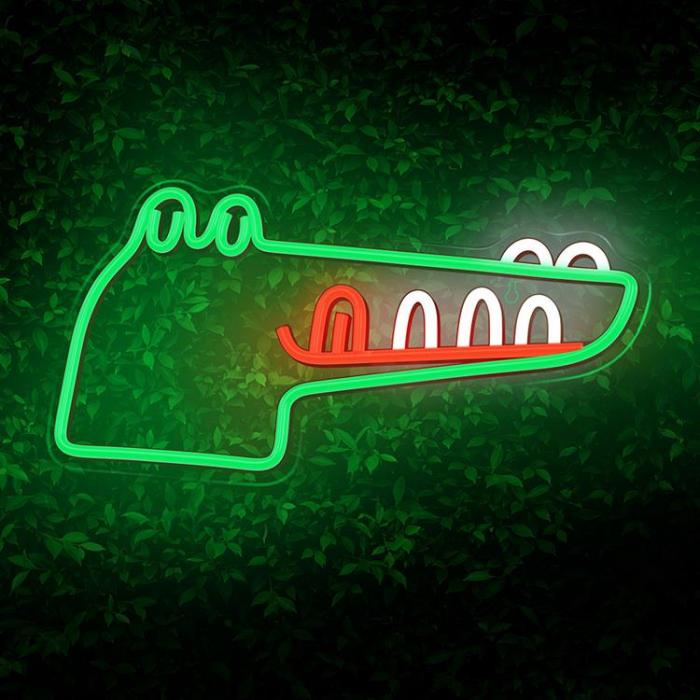 Forever Light - Forever Light LED Neon PLEXI JURASSIC CROC FLNJ03 - Grn