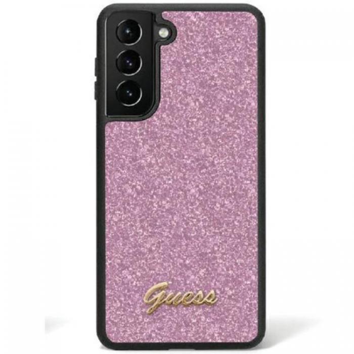 Guess - Guess Galaxy S24 Ultra Mobilskal Glitter Script - Lila