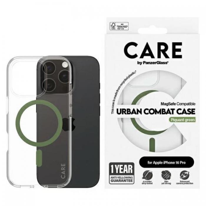 PanzerGlass - CARE By PanzerGlass iPhone 16 Pro Mobilskal MagSafe - Grn