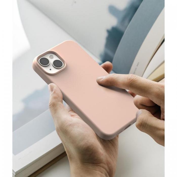 Ringke - RINGKE iPhone 14 Plus Skal Silikon - Rosa Sand