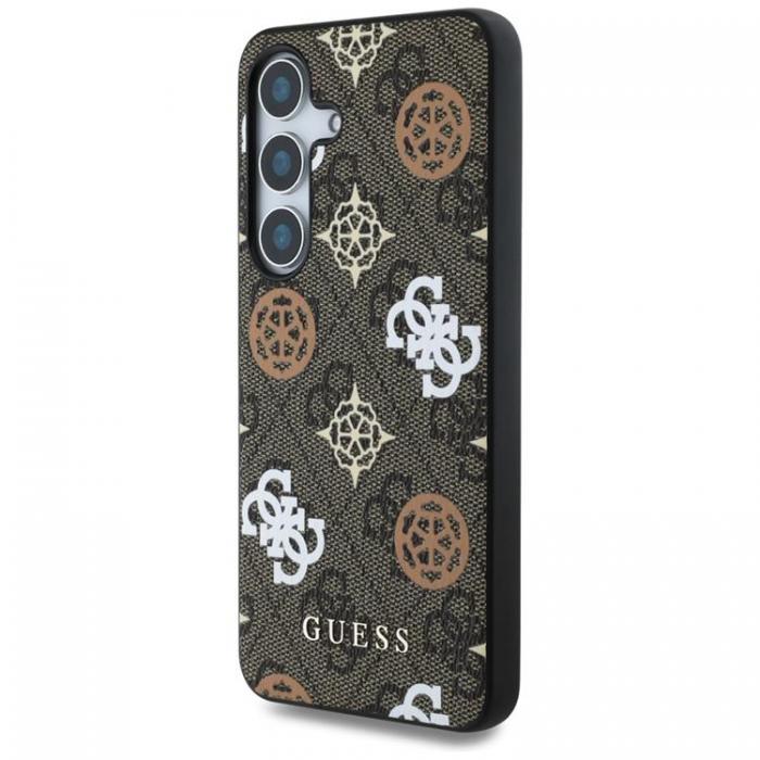 Guess - Guess Galaxy S25 Ultra Mobilskal MagSafe 4G Printed Colored Peony - Brun