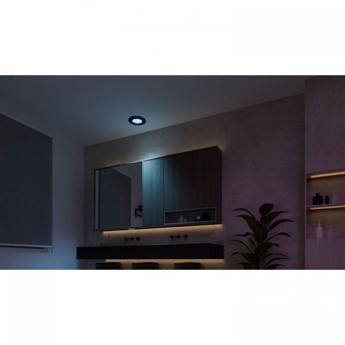 Philips - Philips Hue Slim Downlight S 90mm 1-pack - Svart