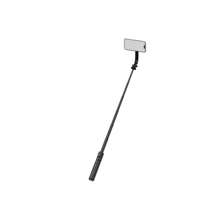 A-One Brand - Selfiestick med stativ MagSafe och fjrrkontroll Bluetooth L20 - Svart