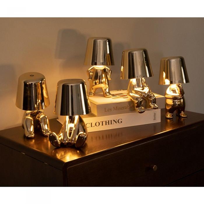 A-One Brand - Bordslampa Vid Sngen GOLD MAN Standing (model 1) MLTL