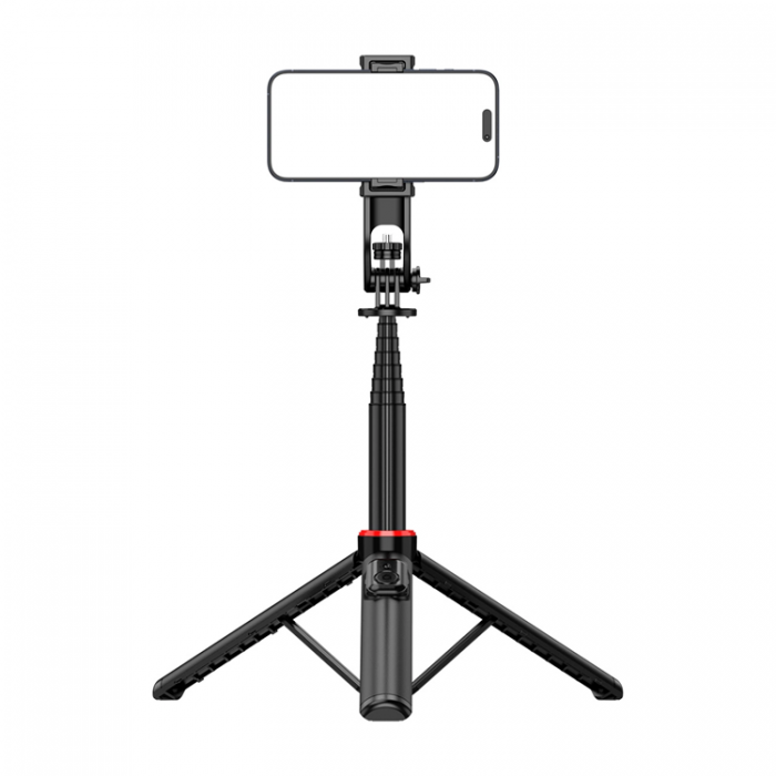 A-One Brand - Selfiestick Teleskopstativ 1.3m Auminiumlegering Med Mobilhllare