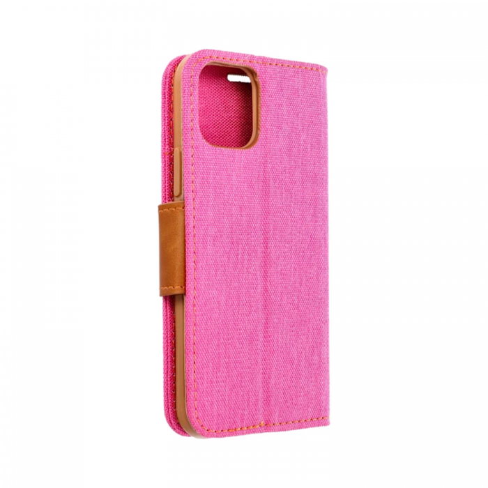 A-One Brand - iPhone 16 Plnboksfodral Canvas - Rosa