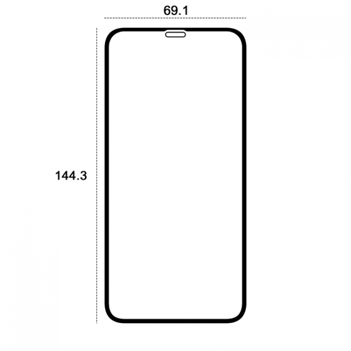 Etteri - Etteri iPhone 11 Hrdat Glas Skrmskydd 9D - Svart