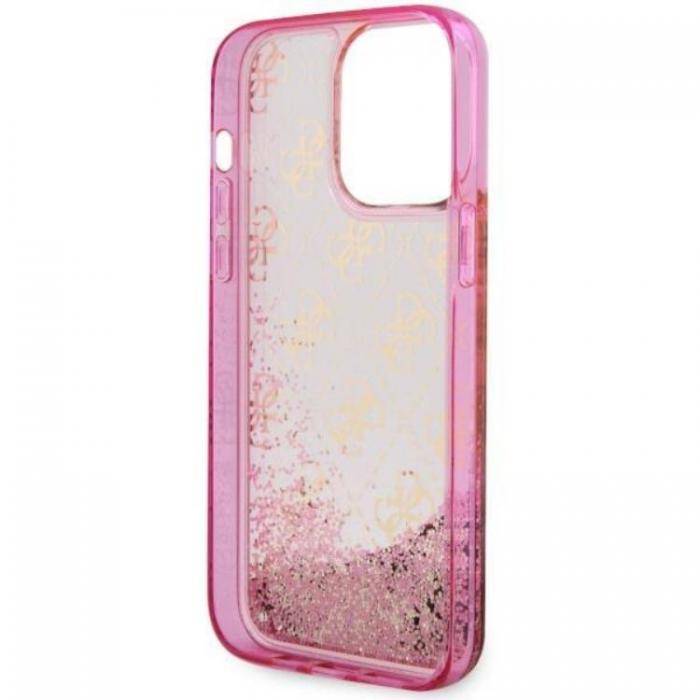 Guess - Guess iPhone 14 Pro Max Mobilskal Liquid Glitter - Rosa