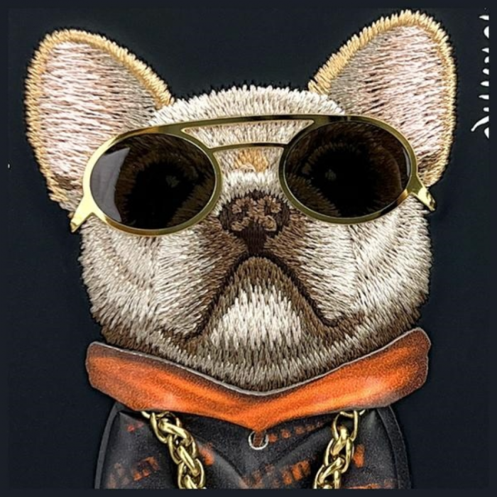 NIMMY - Nimmy iPhone 15 Mobilskal Glasses Cool Dog - Svart