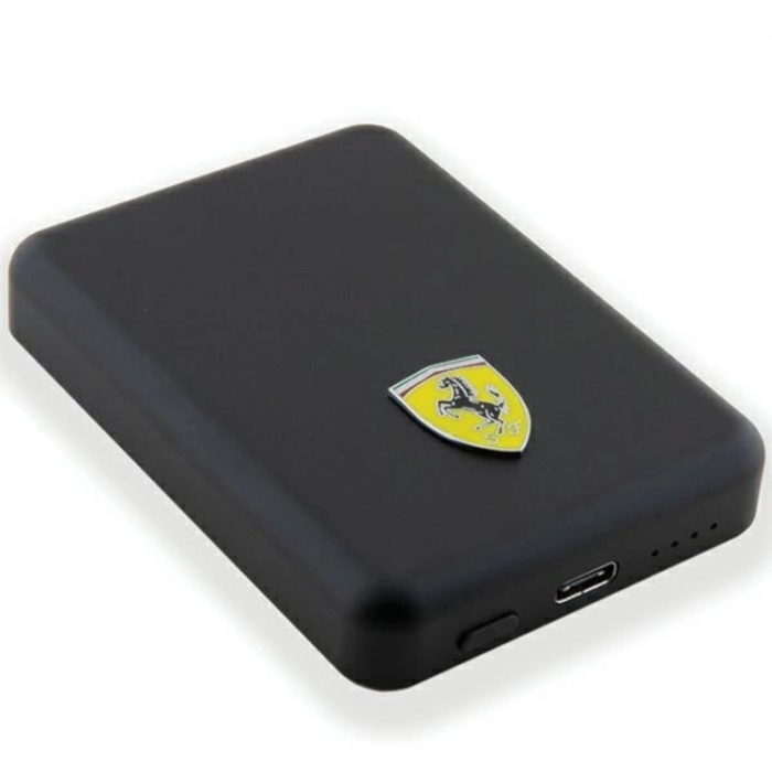 Ferrari - Ferrari Powerbank Magsafe 5000mAh 15W Metal Logo - Svart