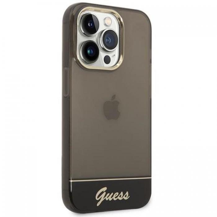 Guess - GUESS iPhone 14 Pro Max Skal Translucent - Svart