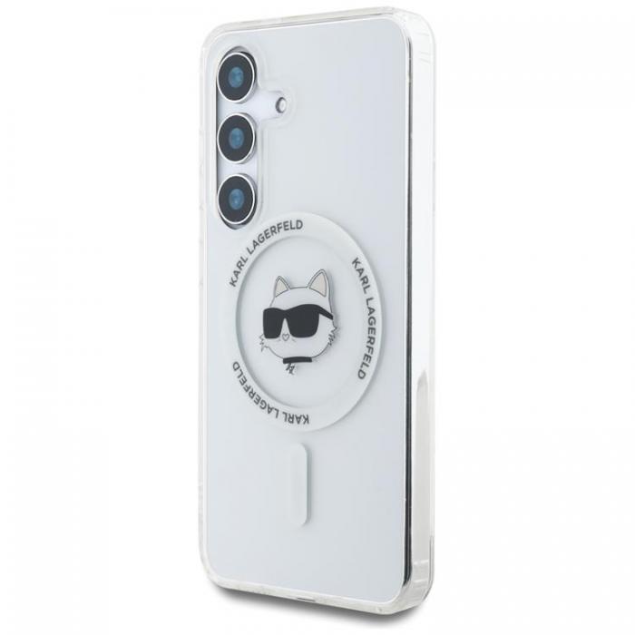 KARL LAGERFELD - Karl Lagerfeld Galaxy S25 Plus Mobilskal MagSafe Choupette Printed Logo - Vit