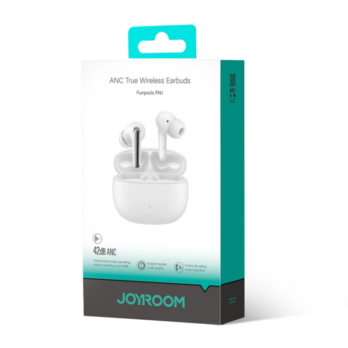 Joyroom - Joyroom TWS In-Ear Hrlurar Bluetooth 5.4 ANC ENC - Vit