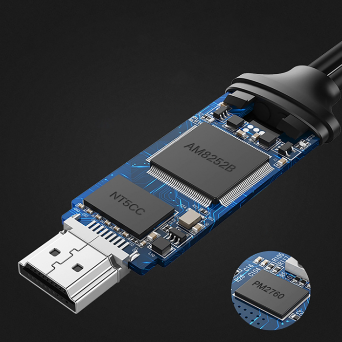 Ugreen - Ugreen USB-A till HDMI Adapter Med USB-A Power Port 1.5m - Gr