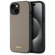 DKNY - DKNY iPhone 15 Mobilskal MagSafe Grained Metal Logo