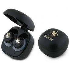 Guess - Guess TWS In-Ear Hörlurar Bluetooth Iridescent 4G Printed Logo - Svart