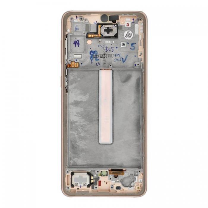 SpareParts - SAMSUNG A33 5G Skrm med LCD-display ServicePack - Guld