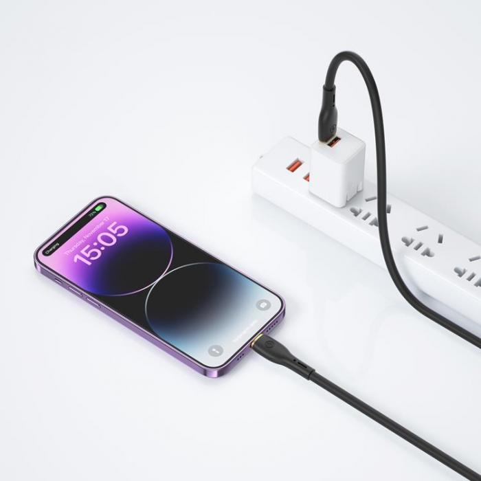 WIWU - WIWU USB-C Till Lightning 30W 1.2m Kabel YQ01 - Svart