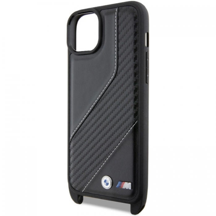 BMW - BMW iPhone 15/14/13 Halsbandsskal M Edition Carbon Stripe