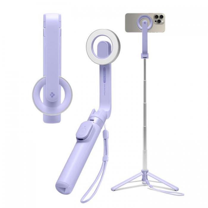 Spigen - Spigen Magsafe Selfiestick Bluetooth Tripod S571W - Lavender