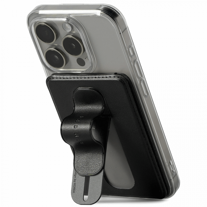 Ringke - Ringke Magsafe Universal Magnetisk Korthllare Slide Grip - Svart