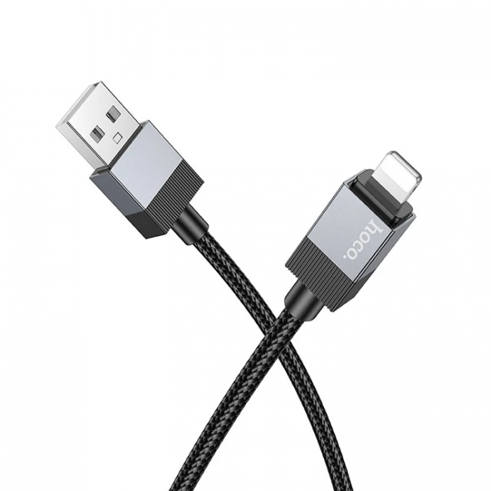 Hoco - Hoco USB-A Till Lightning Kabel 1m - Svart