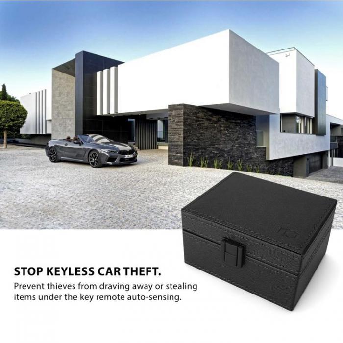 Tech-Protect - Tech-Protect Nyckells Signal Blocker BOX Cross Skal V3 RFID - Svart