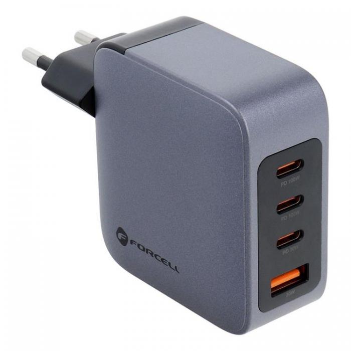 Forcell - Forcell F-Energy GaN Vggladdare 100W 3xUSB-C 1xUSB-A - Gr