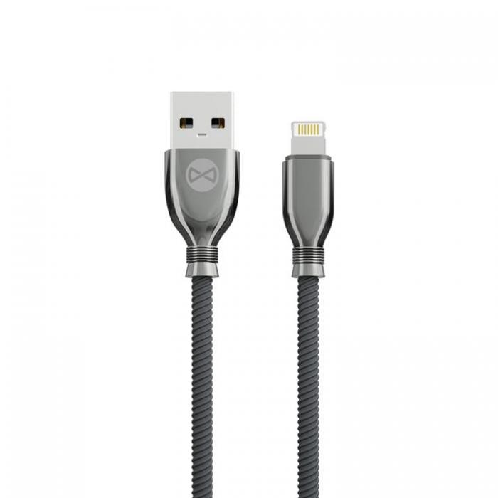 Forever - Forever Tornado USB-A till Lightning kabel 1m 3A - Svart