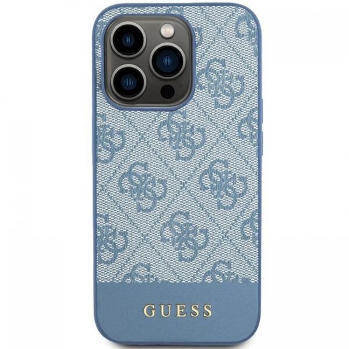 Guess - Guess iPhone 15 Pro Mobilskal Stripe Collection - Bl