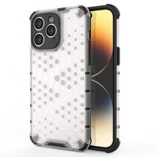 A-One Brand - iPhone 14 Pro Skal Honeycomb Armored Hybrid - Transparent