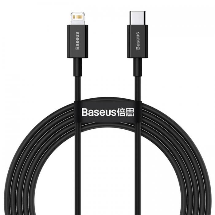 BASEUS - Baseus USB-C Till Lightning 20W 2m Kabel Superior PD - Svart