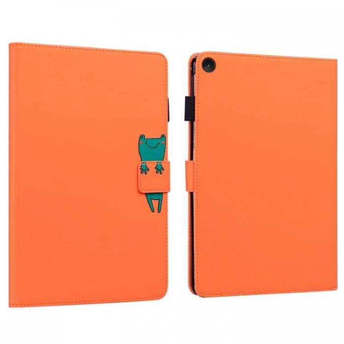 A-One Brand - Lenovo Tab M10 GEN 3 Fodral Kortplatser PU-lder - Orange