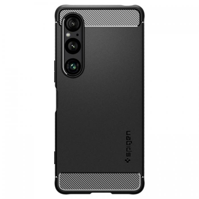 Spigen - Spigen Sony Xperia 1 VI Mobilskal Rugged Armor - Svart