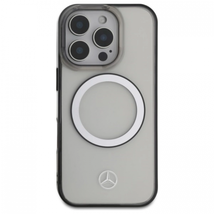 Mercedes - Mercedes iPhone 16 Pro Max Mobilskal Magsafe Printed Logo - Svart