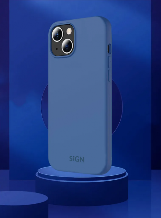 SiGN - SiGN iPhone 15 Plus Mobilskal Liquid Silikon - Bl