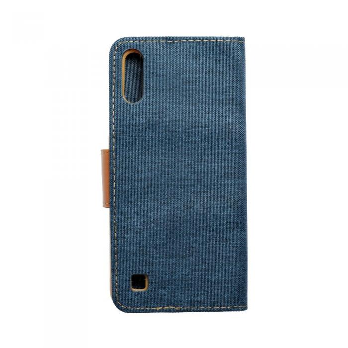 OEM - Galaxy A10 Plnboksfodral Canvas Nylon - Bl