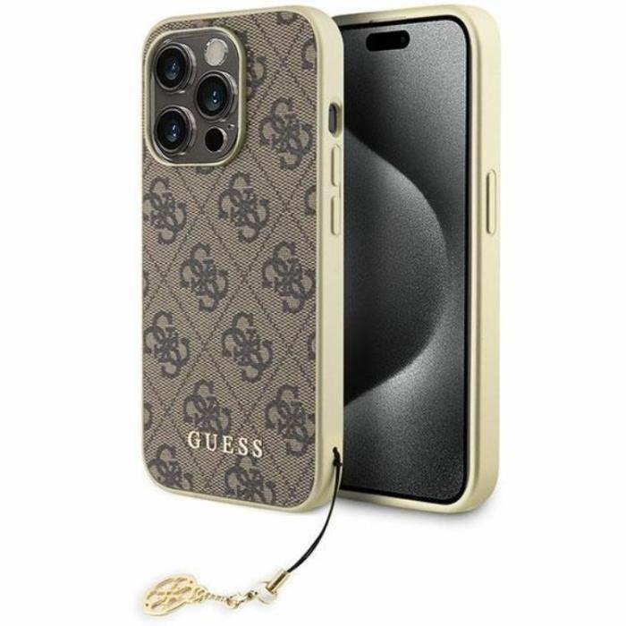 Guess - Guess iPhone 15 Pro Max Mobilskal Charms Collection - Brun