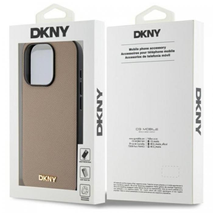 DKNY - DKNY iPhone 15 Pro Max Mobilskal MagSafe Grained Logo