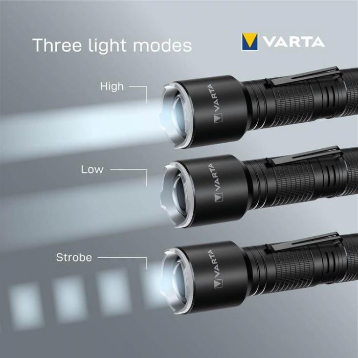 VARTA - Varta Aluminium Light F30 Pro Ficklampa 400 lm