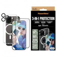 PanzerGlass - PanzerGlass 3-in-1 Skyddspaket iPhone 16 Pro