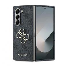 Guess - Guess Galaxy Z Fold 6 Mobilskal Läder 4G Metal Logo - Svart