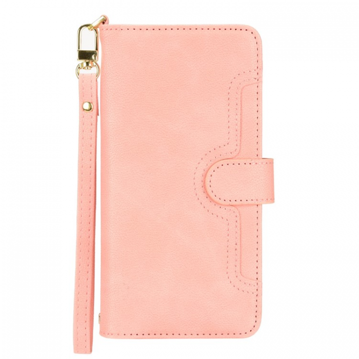 A-One Brand - Galaxy A54 5G Plnboksfodral Zipper med Rem - Rosa