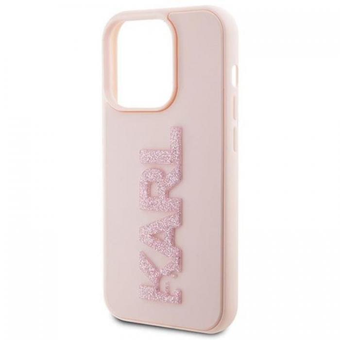 KARL LAGERFELD - Karl Lagerfeld iPhone 15 Pro Max Mobilskal 3D Glitter Logo